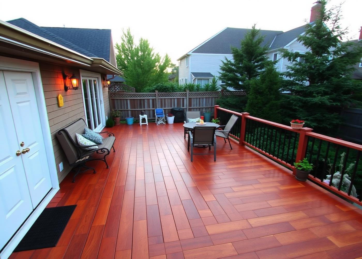 Deck & Fence Staining in St. Thomas, Ontario project example